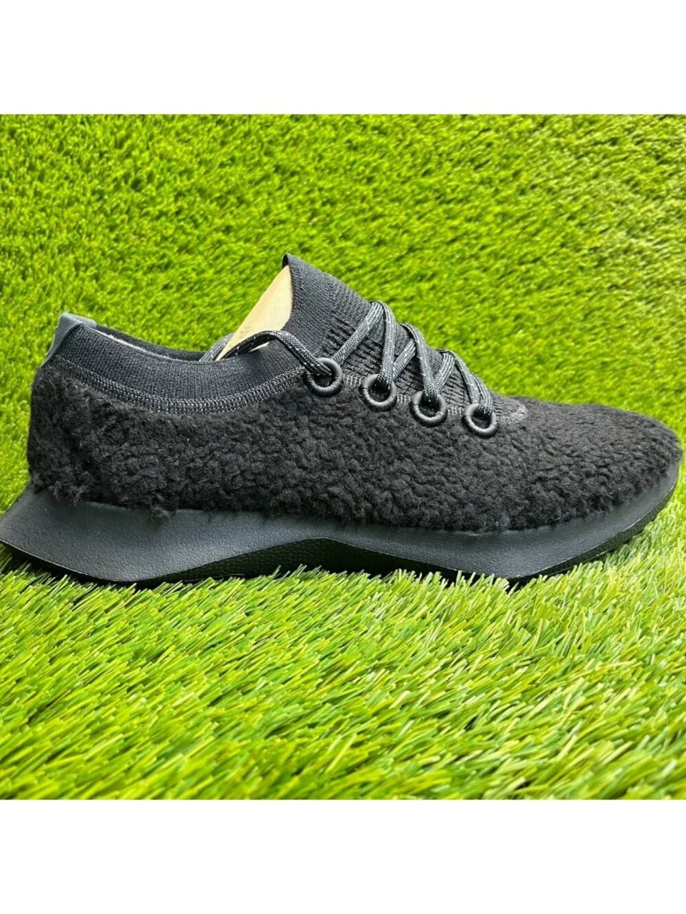Allbirds Wool Dasher 2 Fluff Mens Size 13 Black Athletic Running Shoes Sneakers